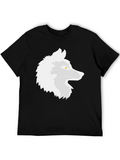 Cool Wolf Graphic Tee - Black Casual T-Shirt