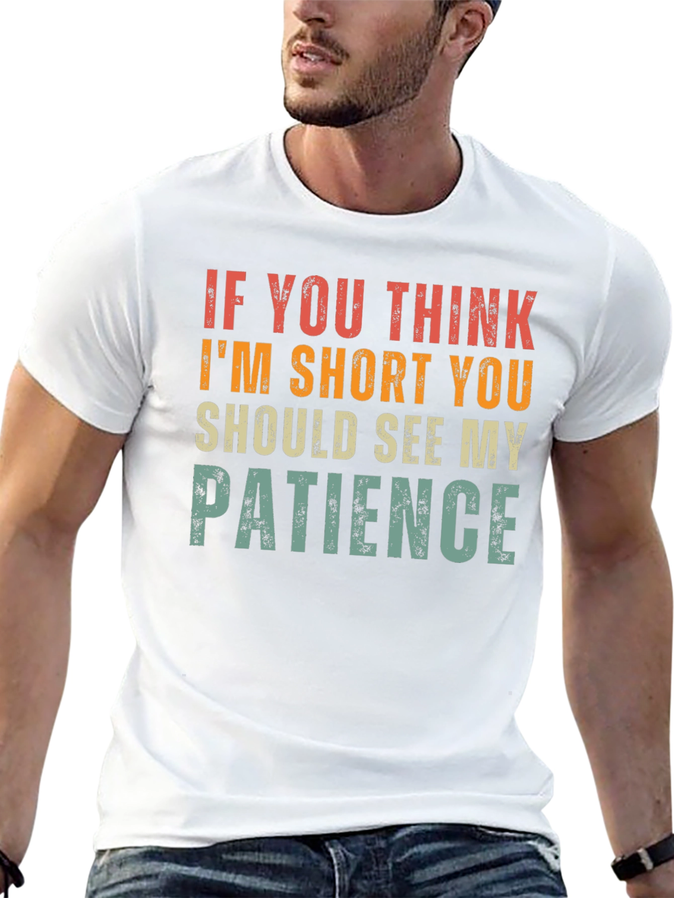 Funny Short Patience Graphic T-Shirt