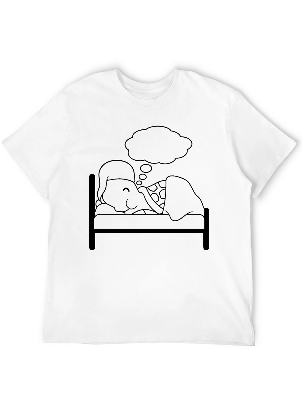 Dreaming Turtle Graphic Tee - Soft Black Cotton