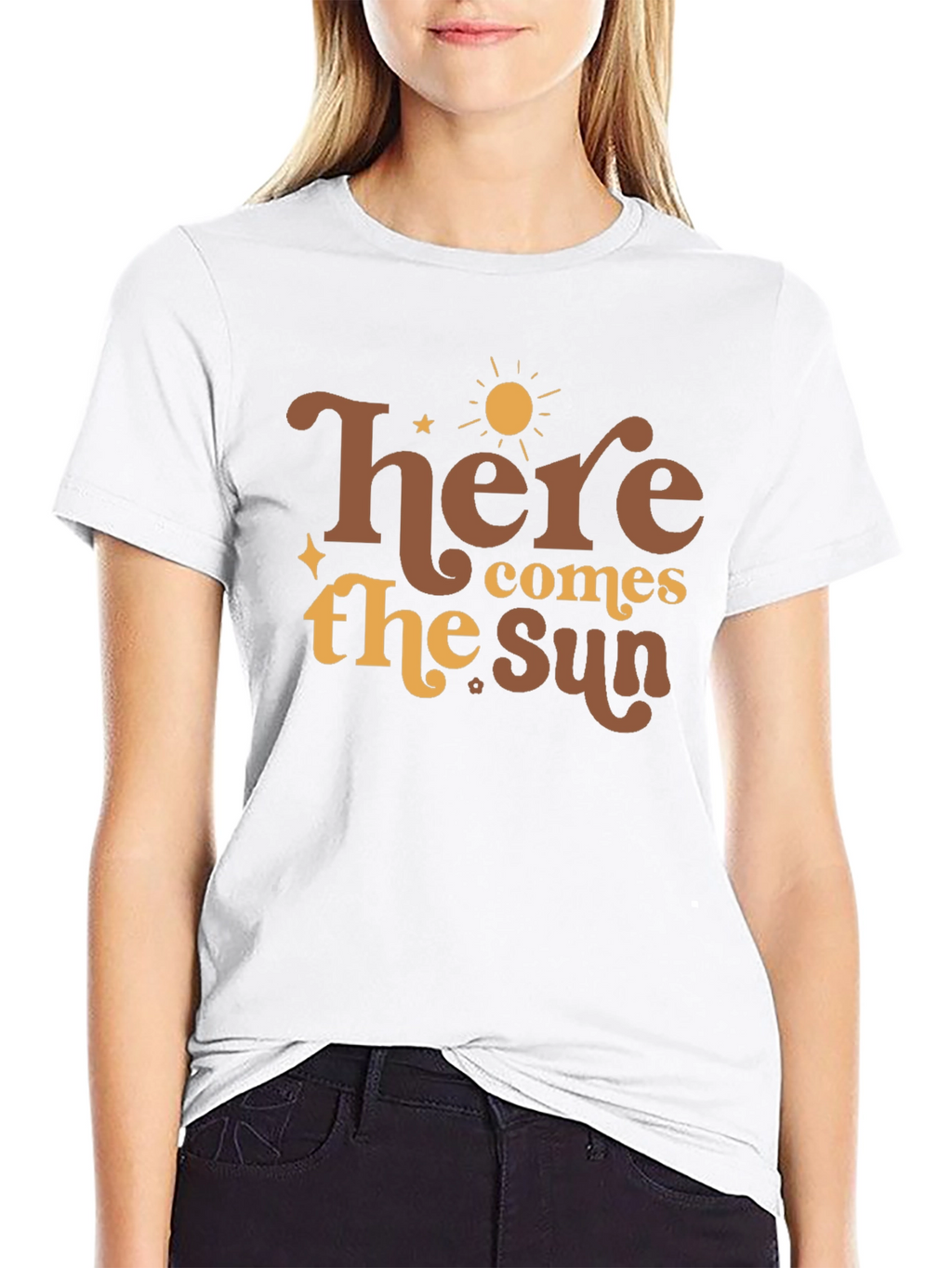 Here Comes the Sun Graphic Tee - Retro Style