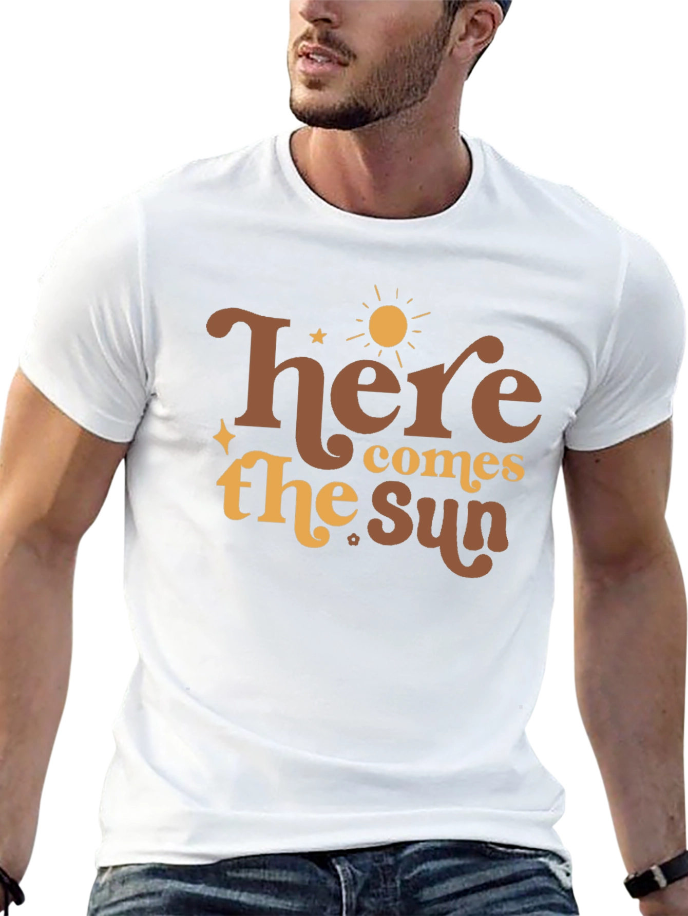 Here Comes the Sun Graphic Tee - Retro Style
