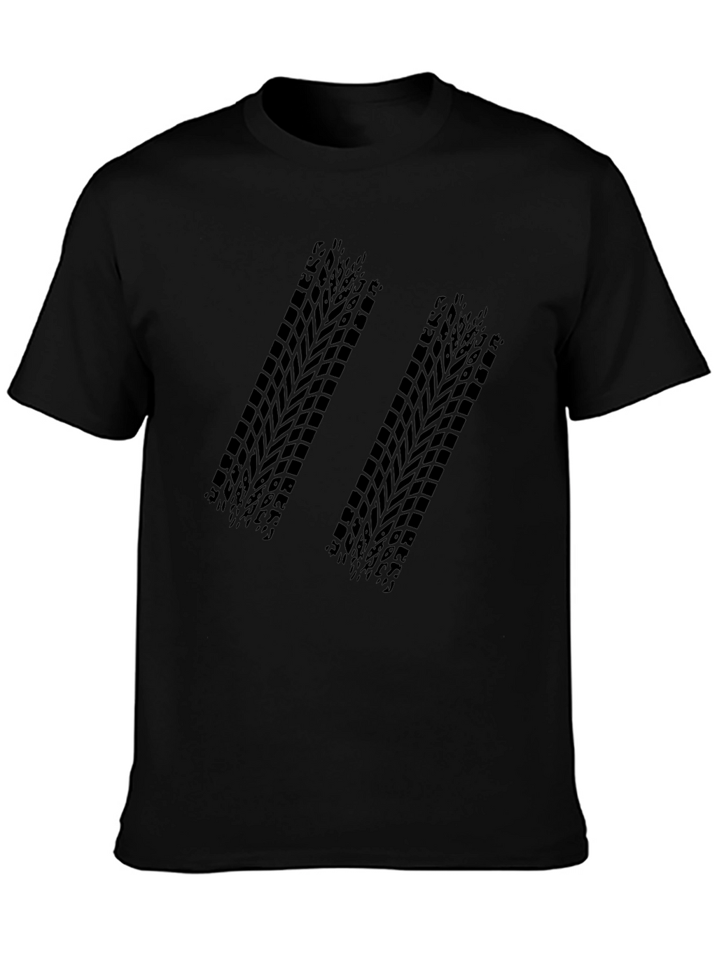 Black Tire Track Graphic Tee
