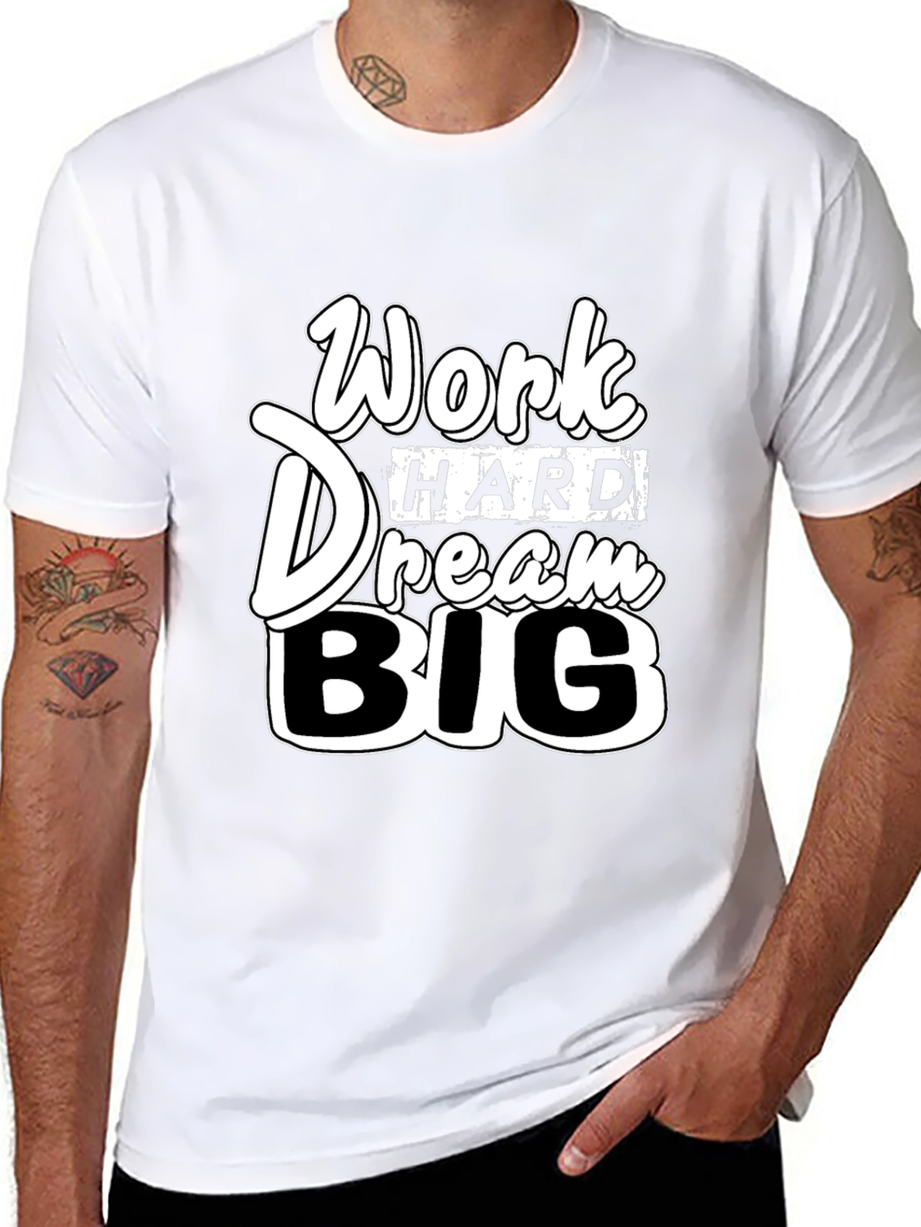 Work Hard Dream Big Graphic T-Shirt