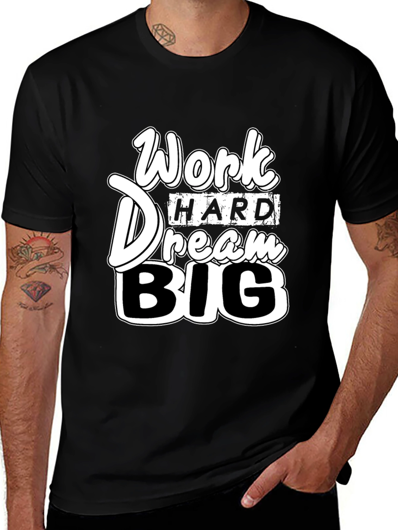 Work Hard Dream Big Graphic T-Shirt