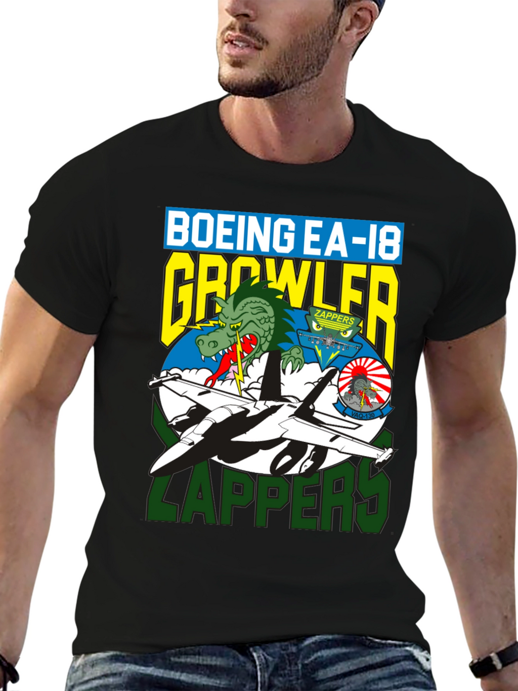 Boeing EA-18 Growler Zappers Graphic T-Shirt