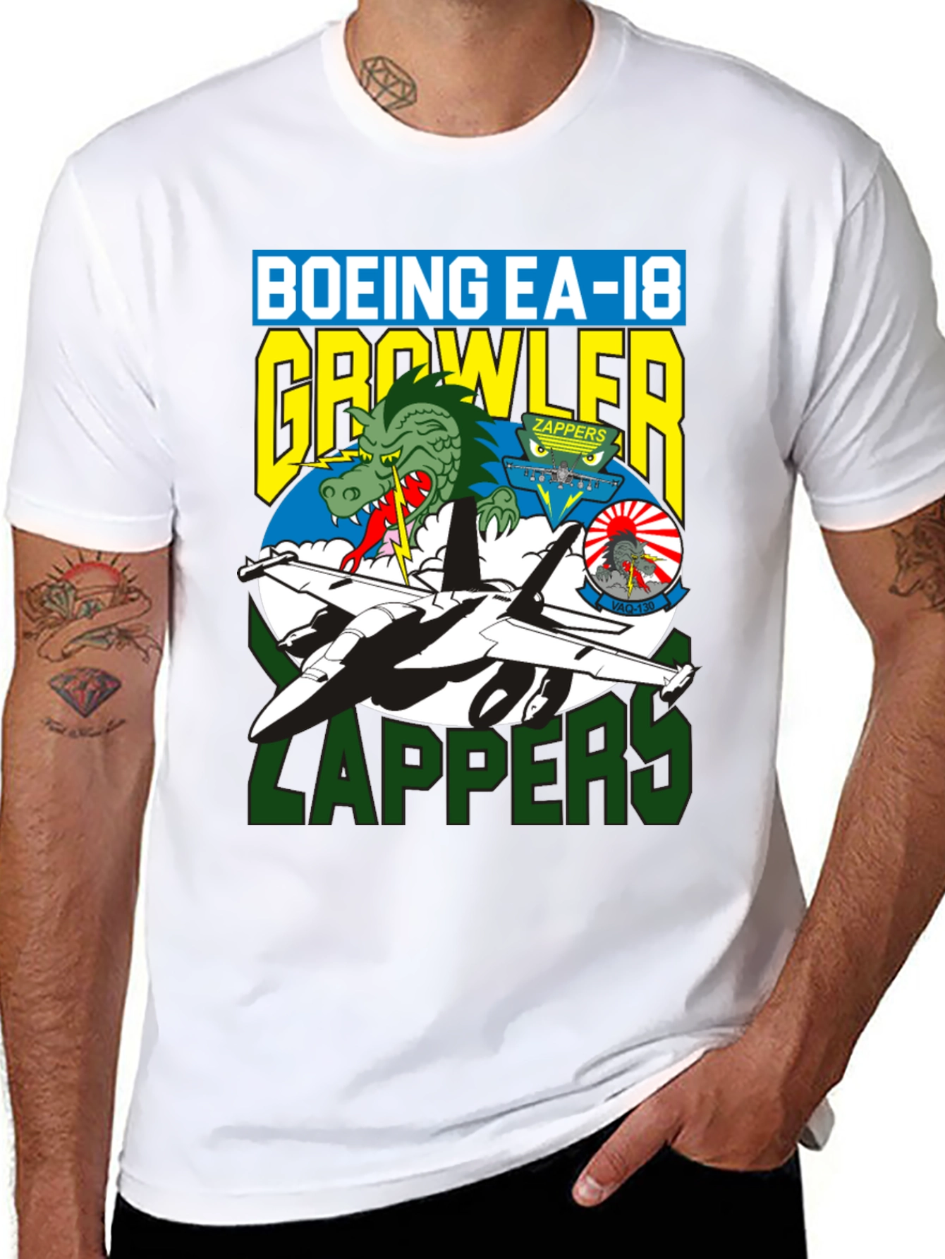 Boeing EA-18 Growler Zappers Graphic T-Shirt