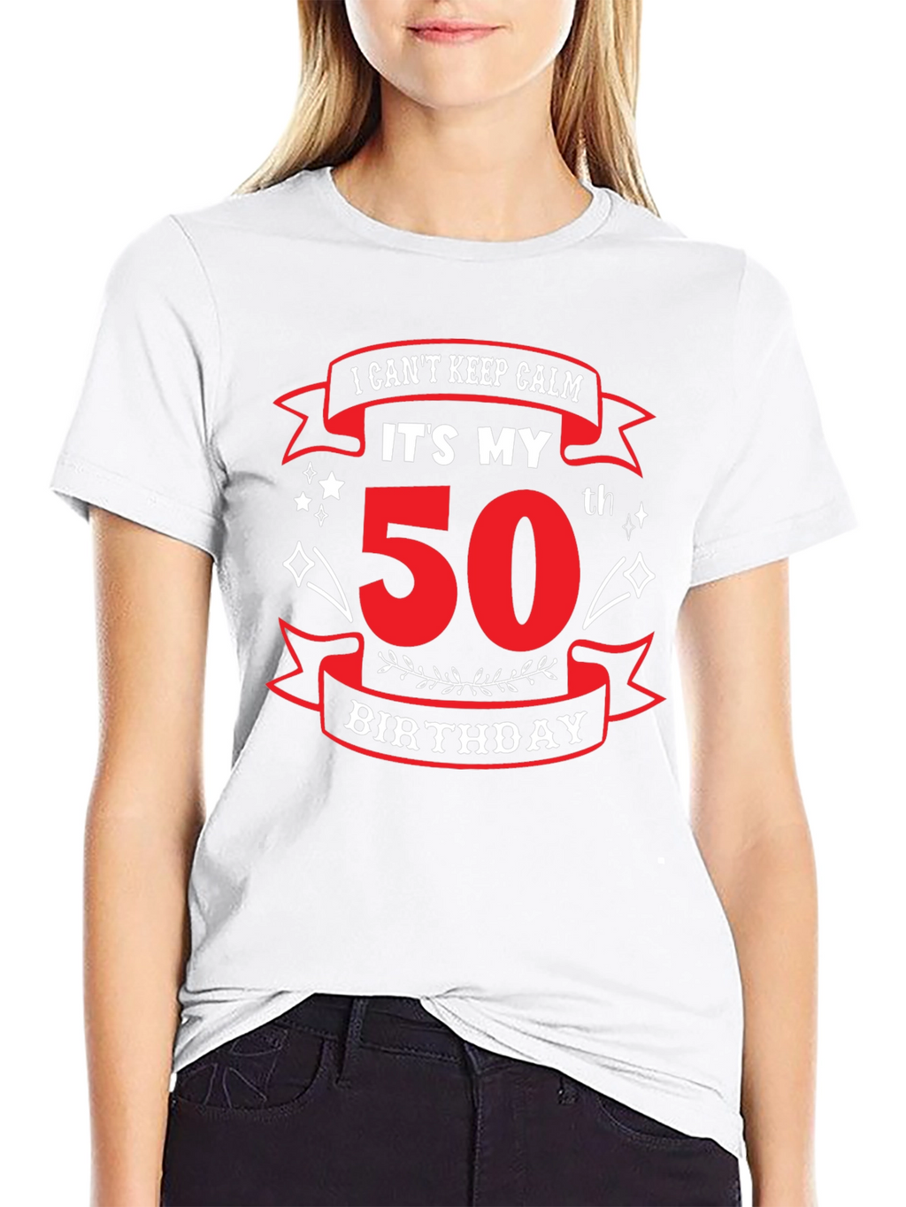 Funny 50th Birthday T-Shirt - I Cant Keep Calm