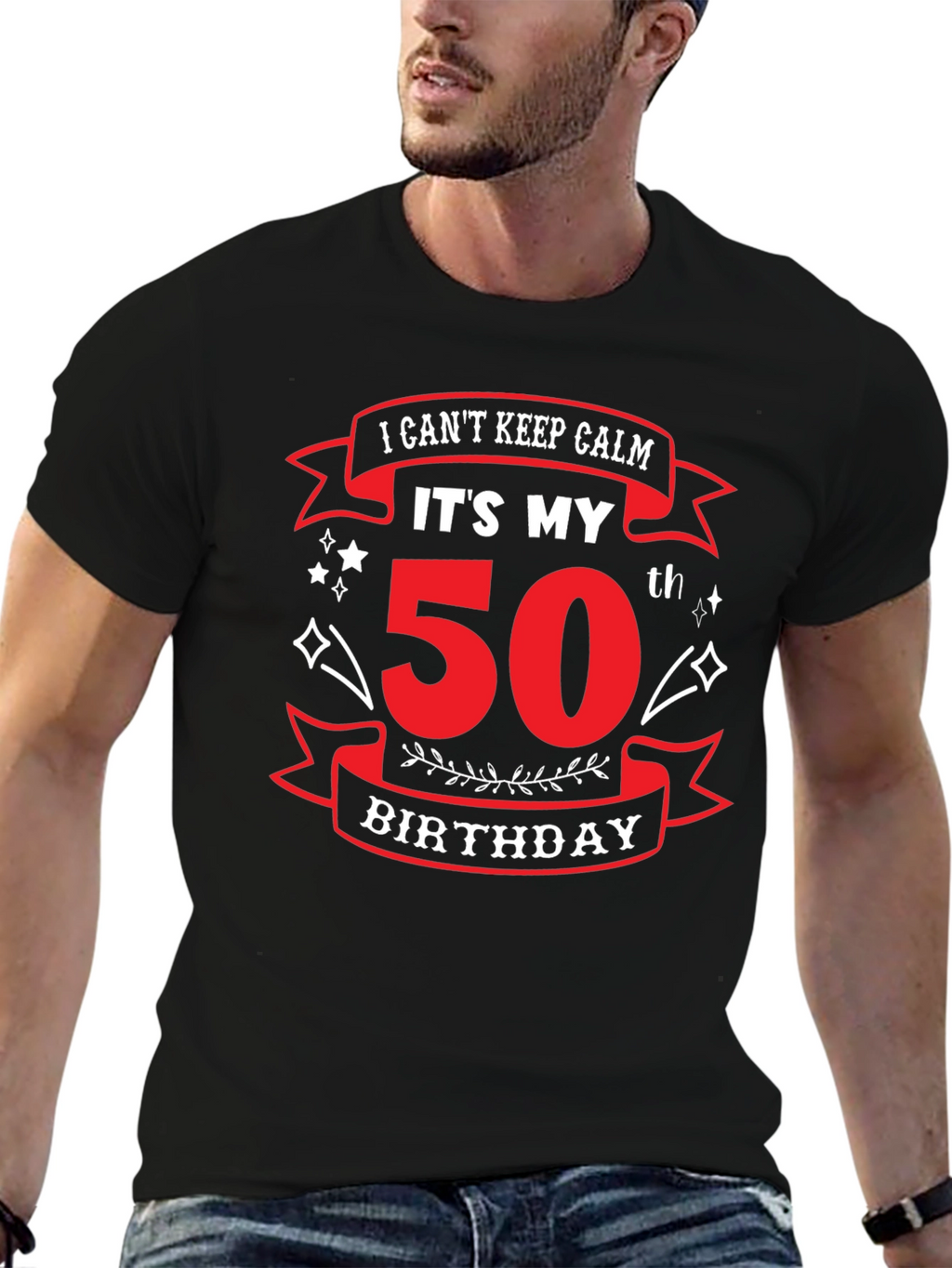 Funny 50th Birthday T-Shirt - I Cant Keep Calm