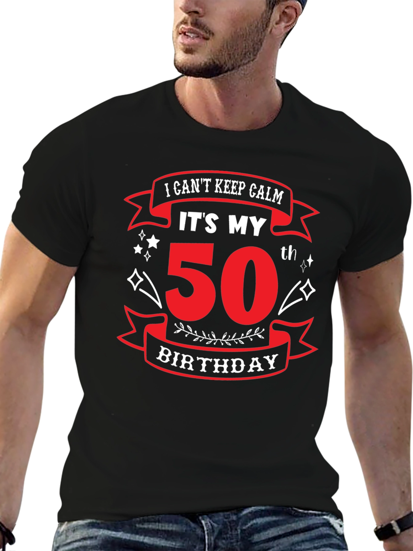 Funny 50th Birthday T-Shirt - I Cant Keep Calm