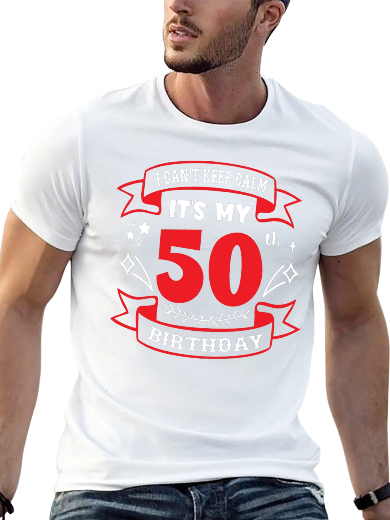 Funny 50th Birthday T-Shirt - I Cant Keep Calm