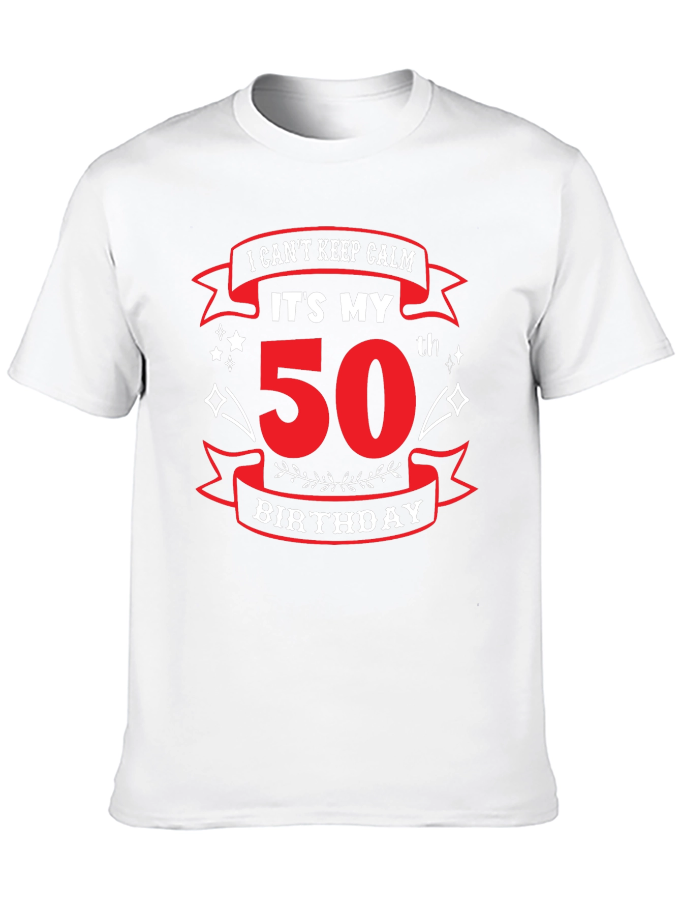 Funny 50th Birthday T-Shirt - I Cant Keep Calm