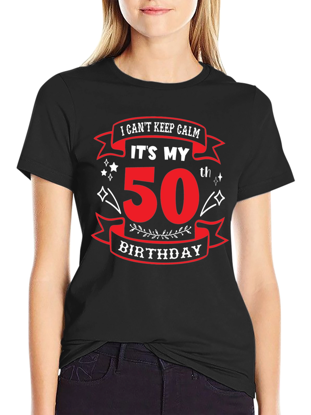 Funny 50th Birthday T-Shirt - I Cant Keep Calm