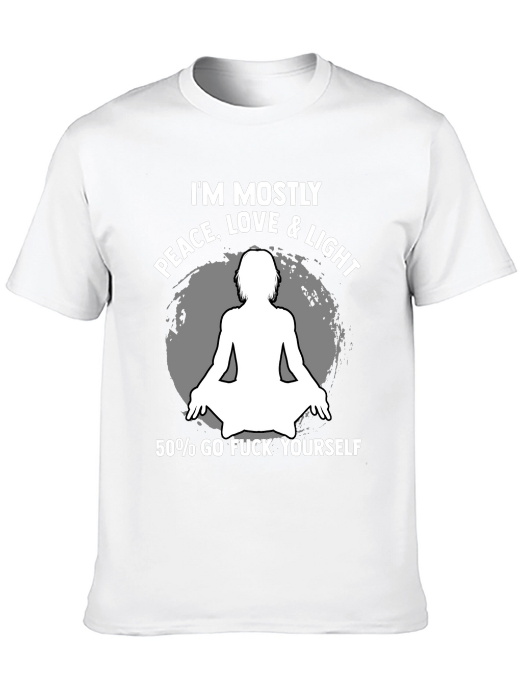 Peace Love Light Funny Graphic Tee