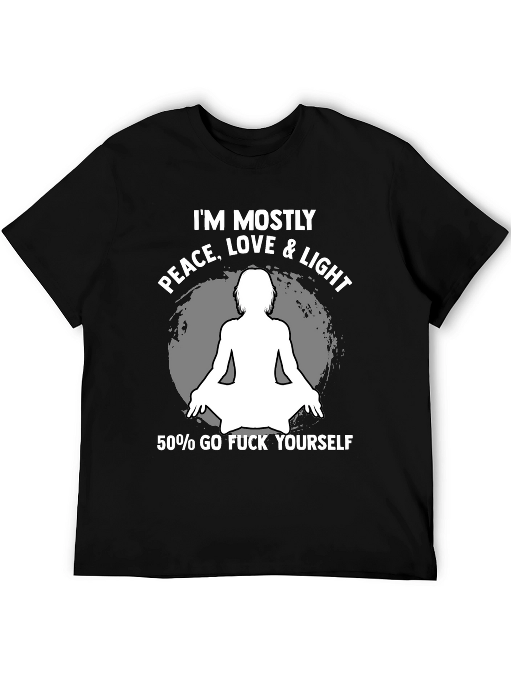 Peace Love Light Funny Graphic Tee