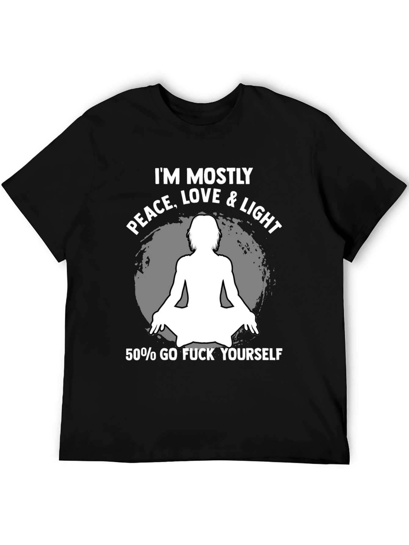Peace Love Light Funny Graphic Tee