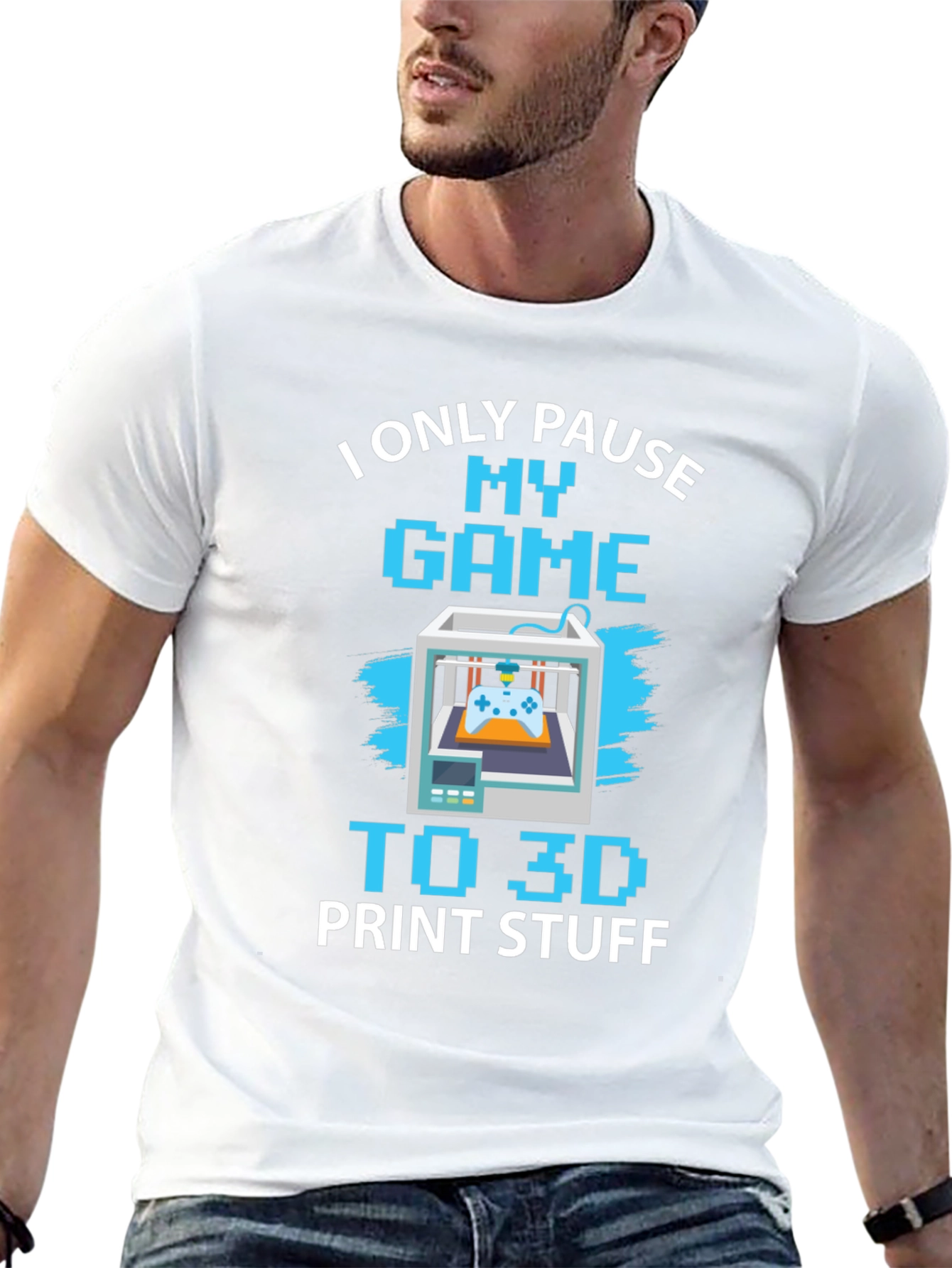 Gamer 3D Printing T-Shirt
