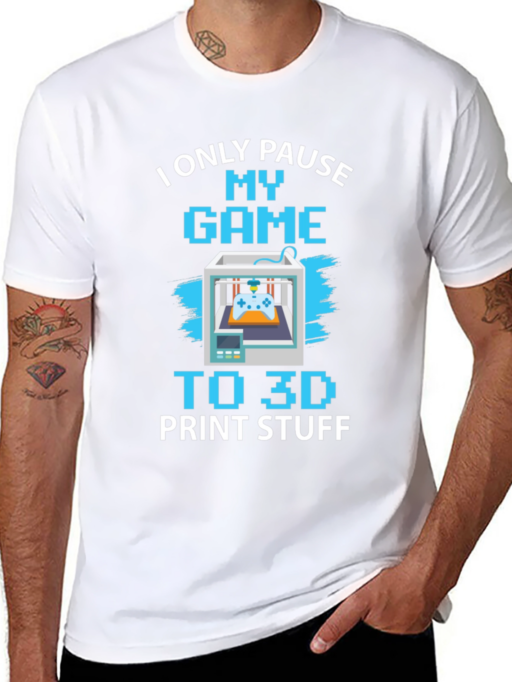 Gamer 3D Printing T-Shirt
