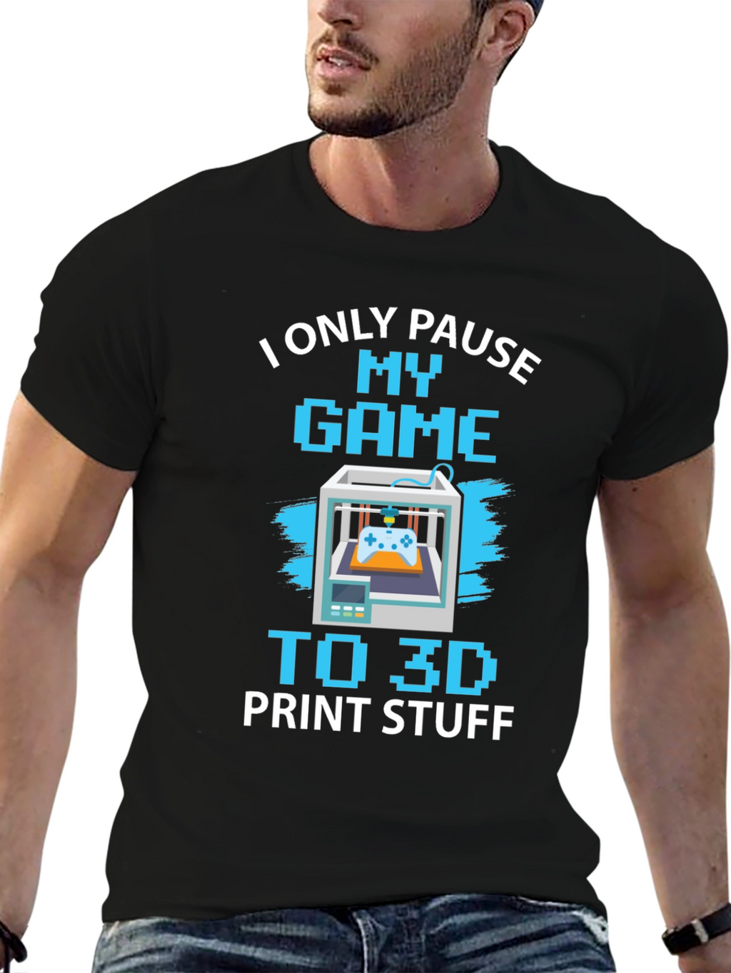 Gamer 3D Printing T-Shirt