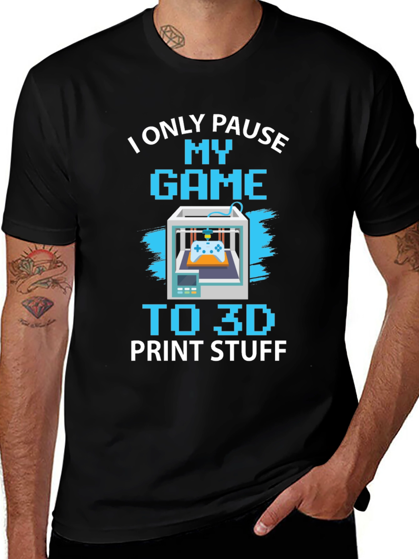 Gamer 3D Printing T-Shirt