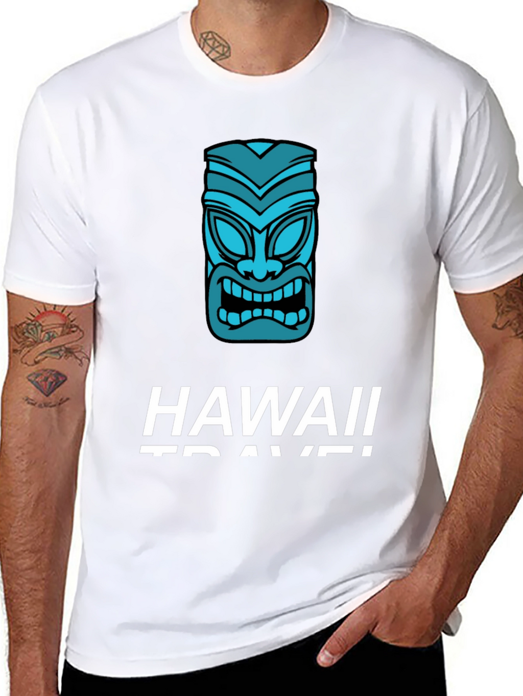 Hawaii Travel Black T-Shirt