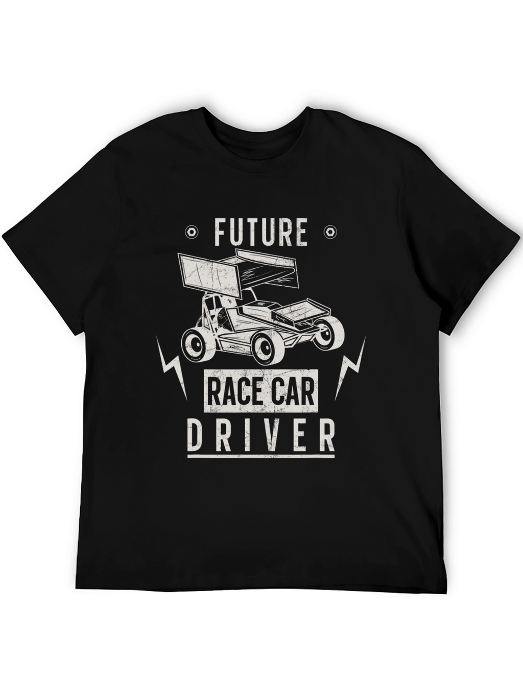 Future Race Car Driver Black Graphic Tee