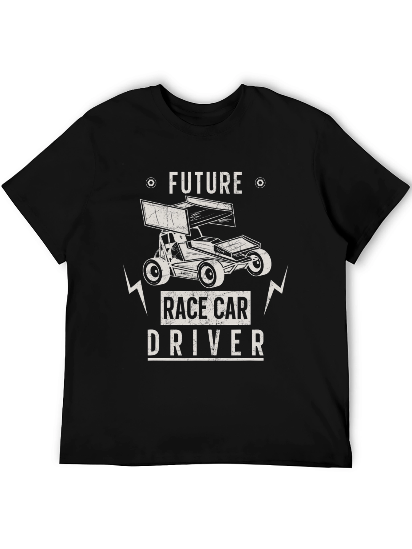 Future Race Car Driver Black Graphic Tee