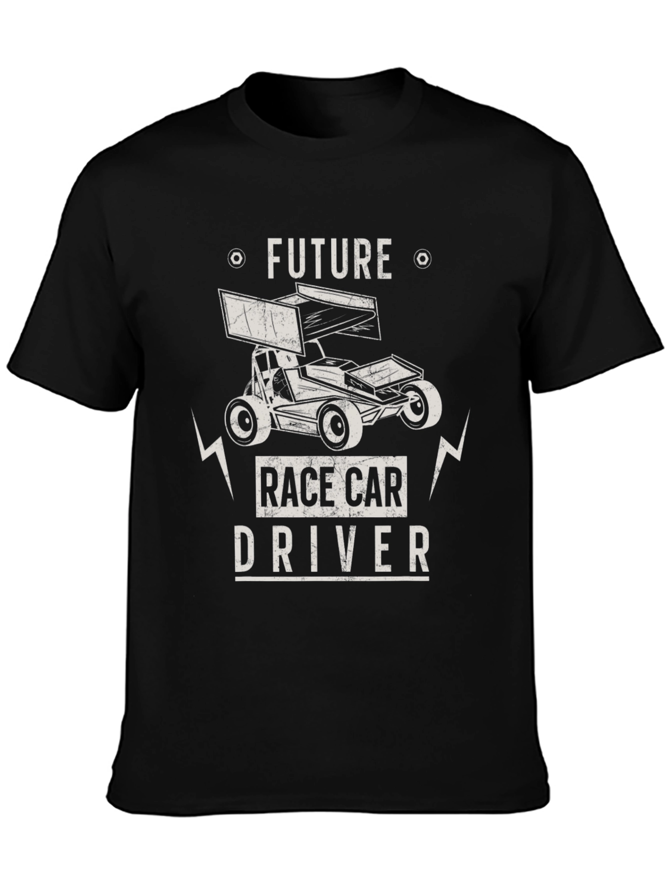 Future Race Car Driver Black Graphic Tee