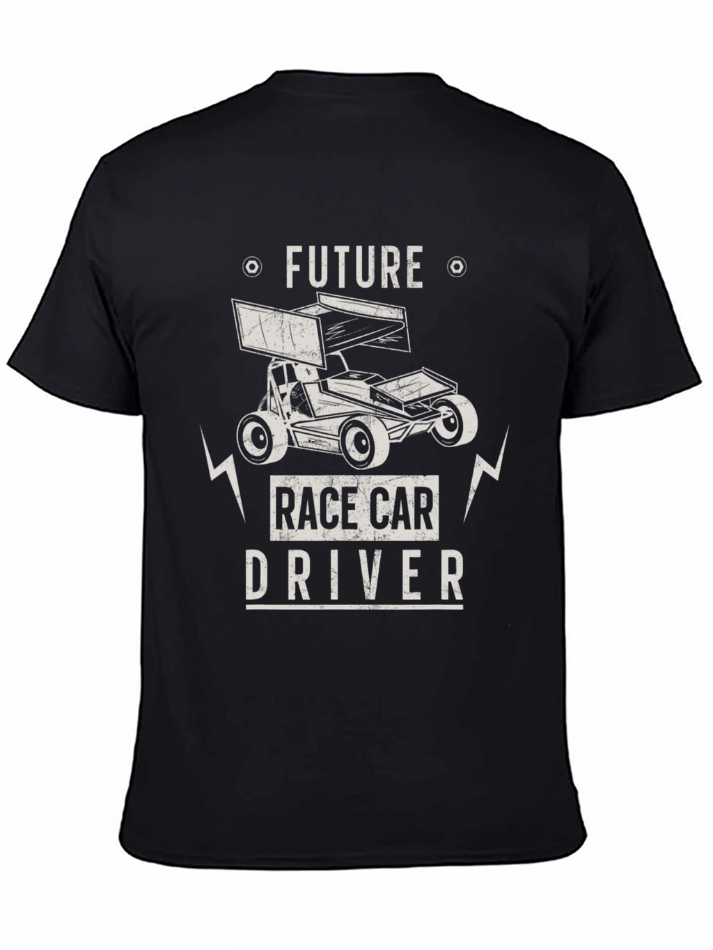 Future Race Car Driver Black Graphic Tee