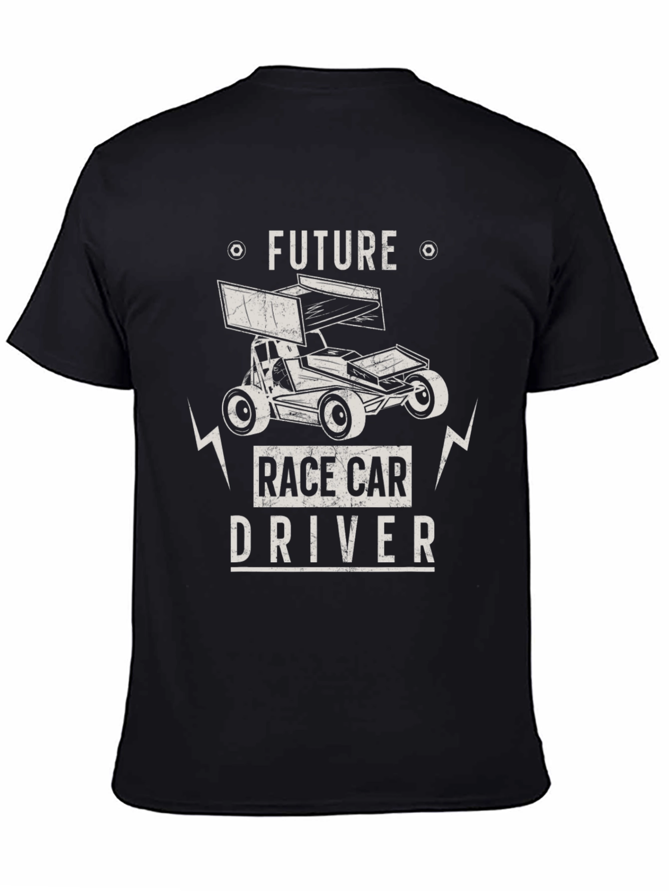 Future Race Car Driver Black Graphic Tee