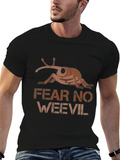 Fear No Weevil Black Graphic T-Shirt