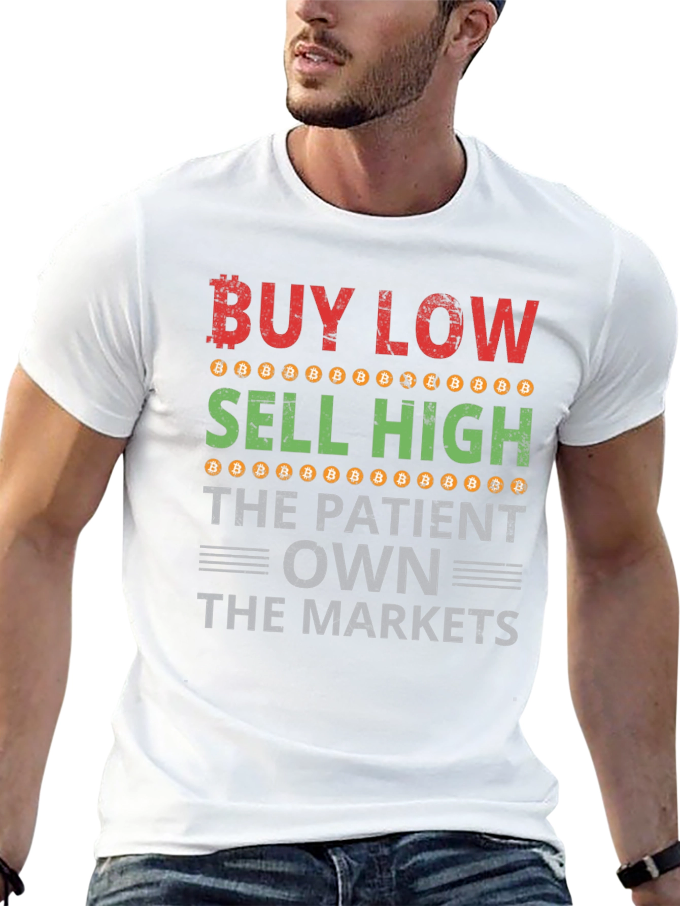 Buy Low Sell High Bitcoin T-Shirt