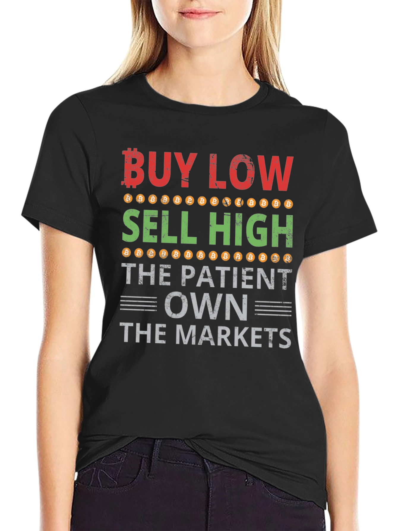 Buy Low Sell High Bitcoin T-Shirt