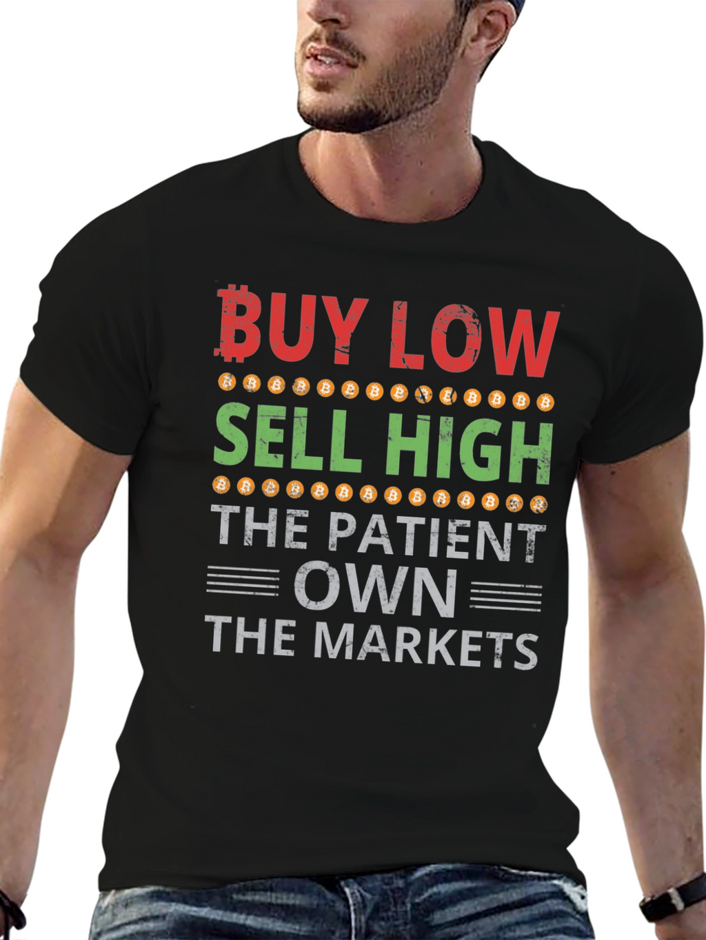 Buy Low Sell High Bitcoin T-Shirt