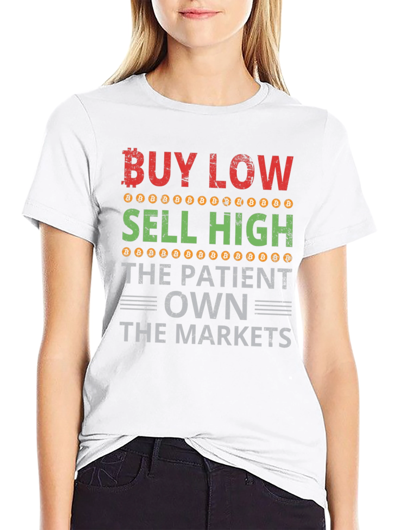 Buy Low Sell High Bitcoin T-Shirt