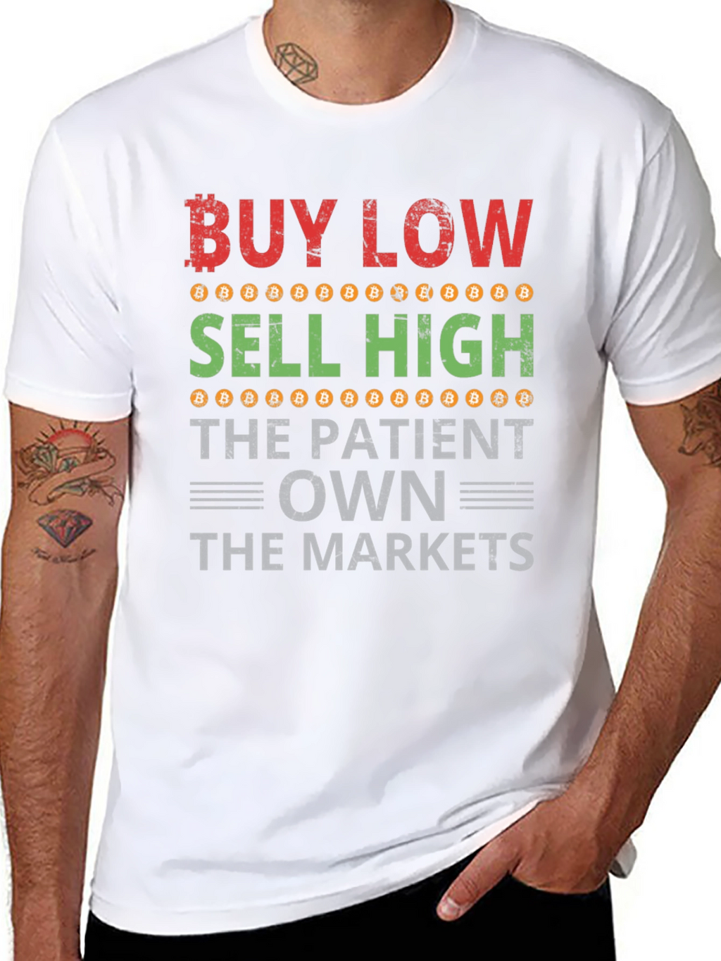Buy Low Sell High Bitcoin T-Shirt