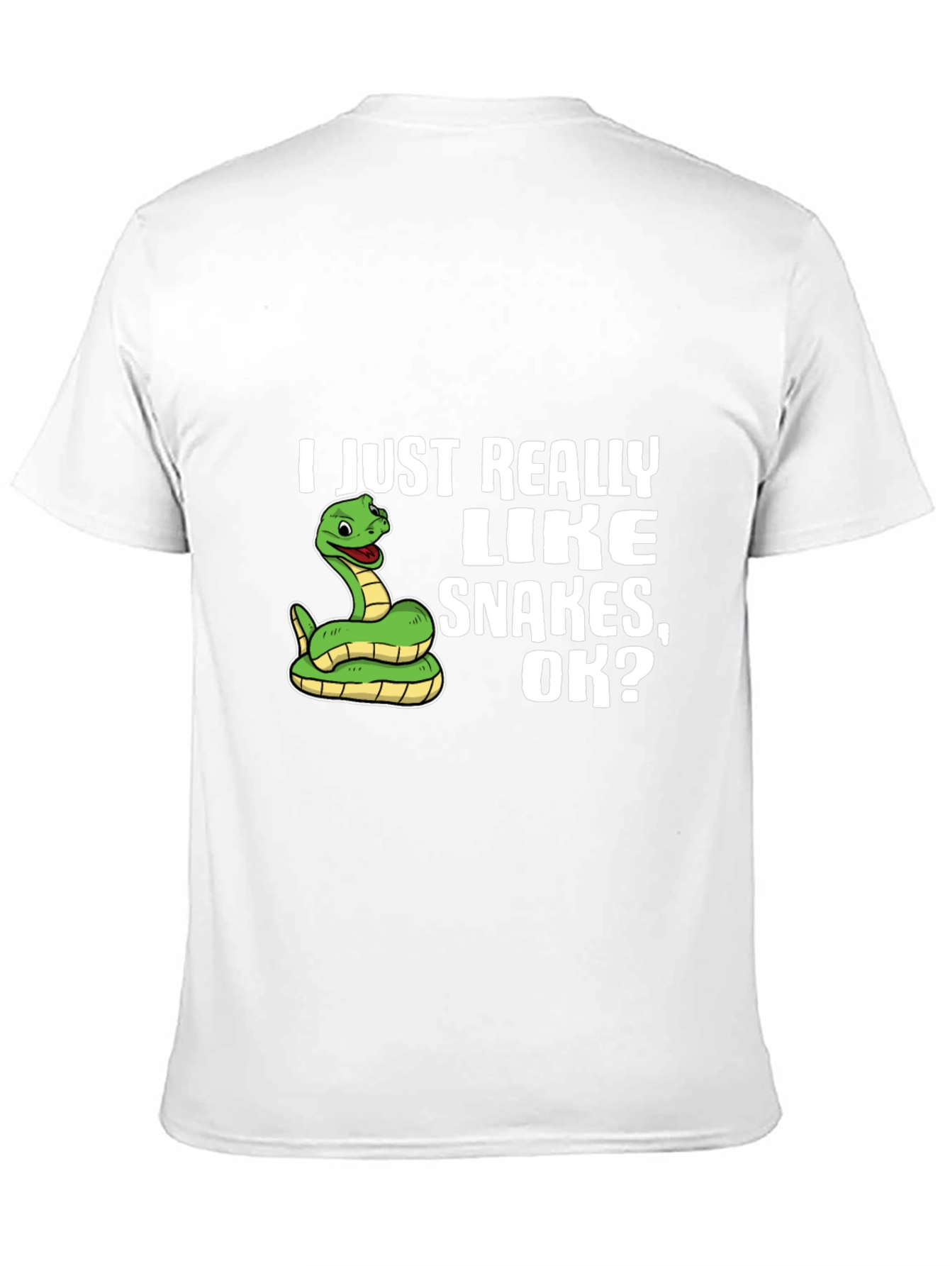 Funny Snake Lover T-Shirt - I Just Really Like Snakes OK? Tee