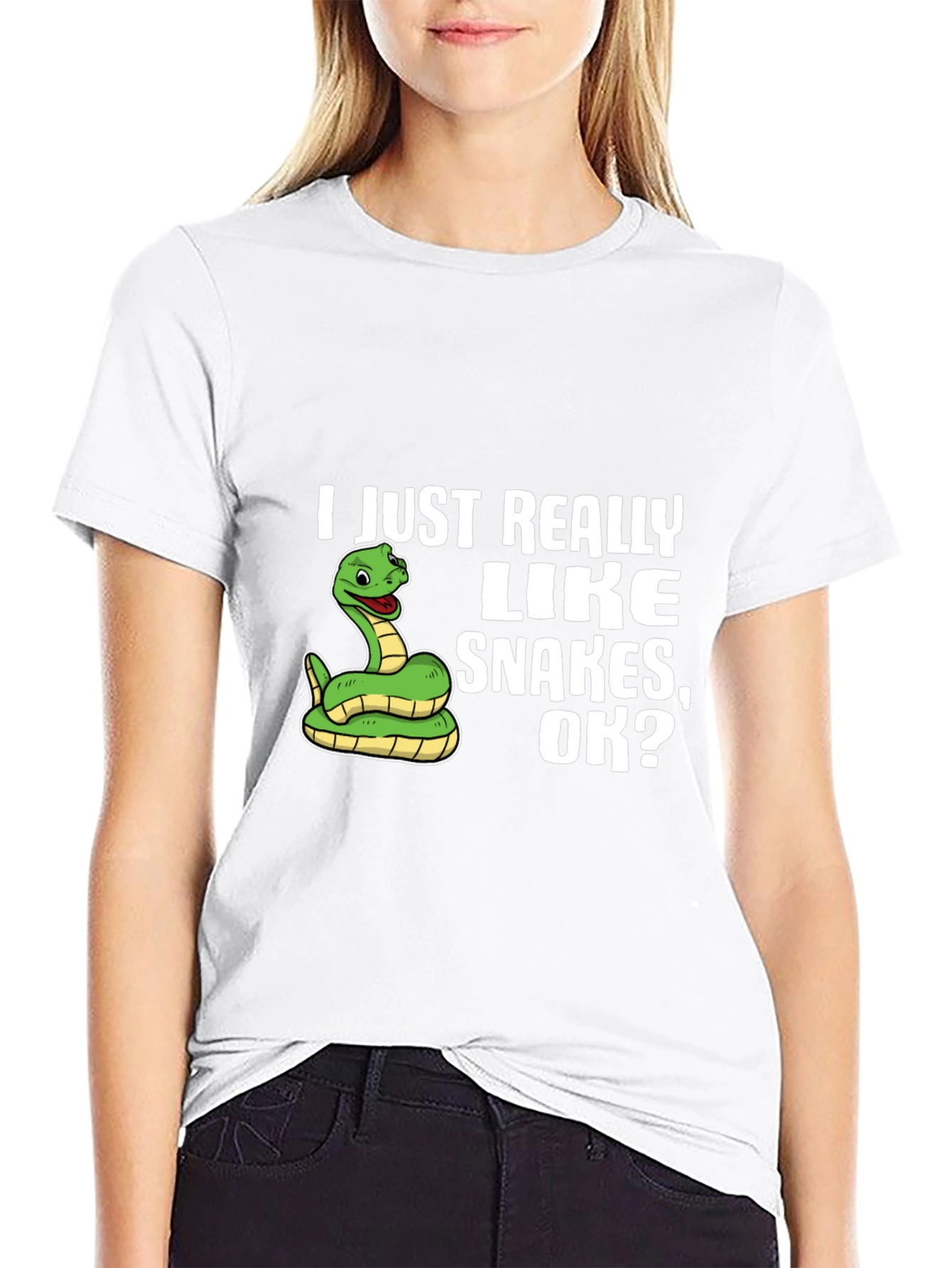 Funny Snake Lover T-Shirt - I Just Really Like Snakes OK? Tee
