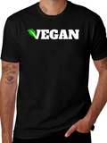 Vegan Lettuce Tee - Black Cotton T-Shirt