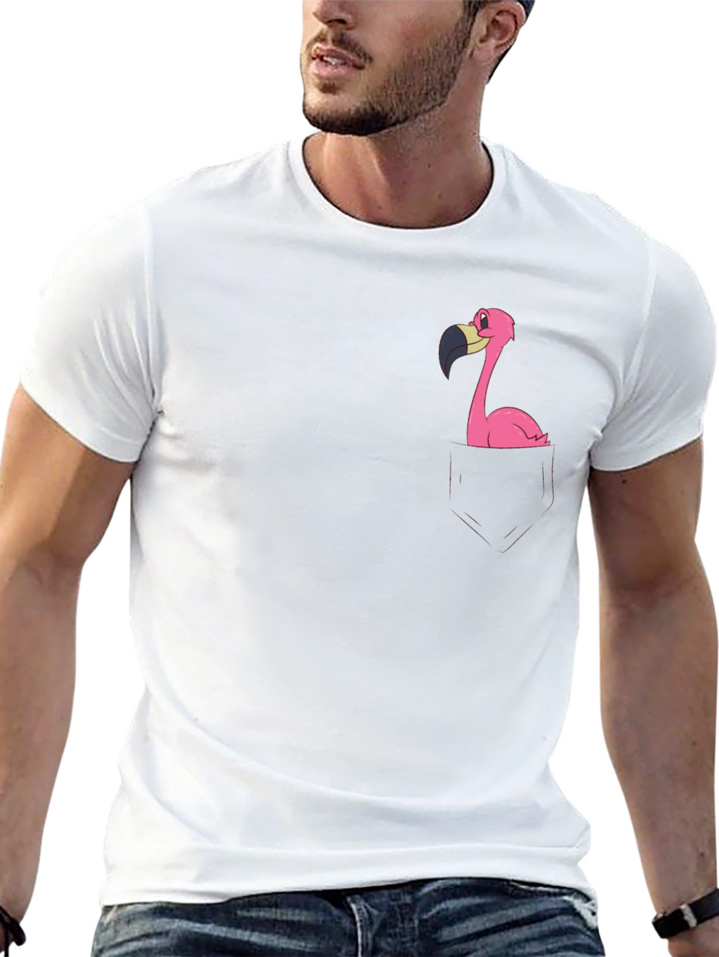 Black Flamingo Graphic T-Shirt