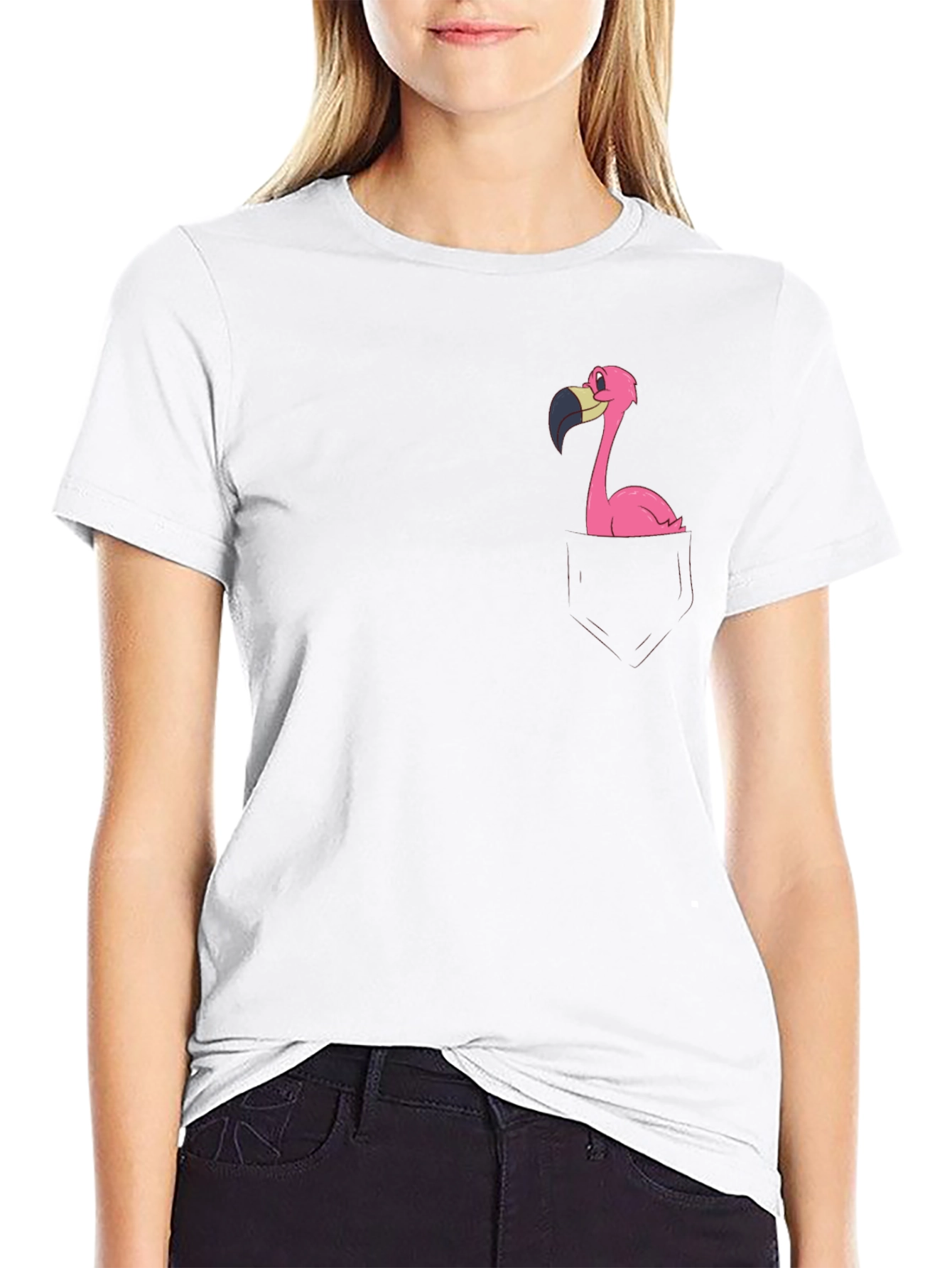 Black Flamingo Graphic T-Shirt