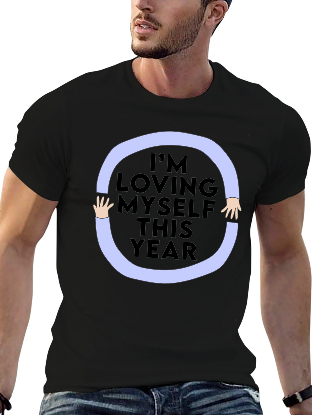 Loving Myself Graphic Tee - Black Unisex Shirt