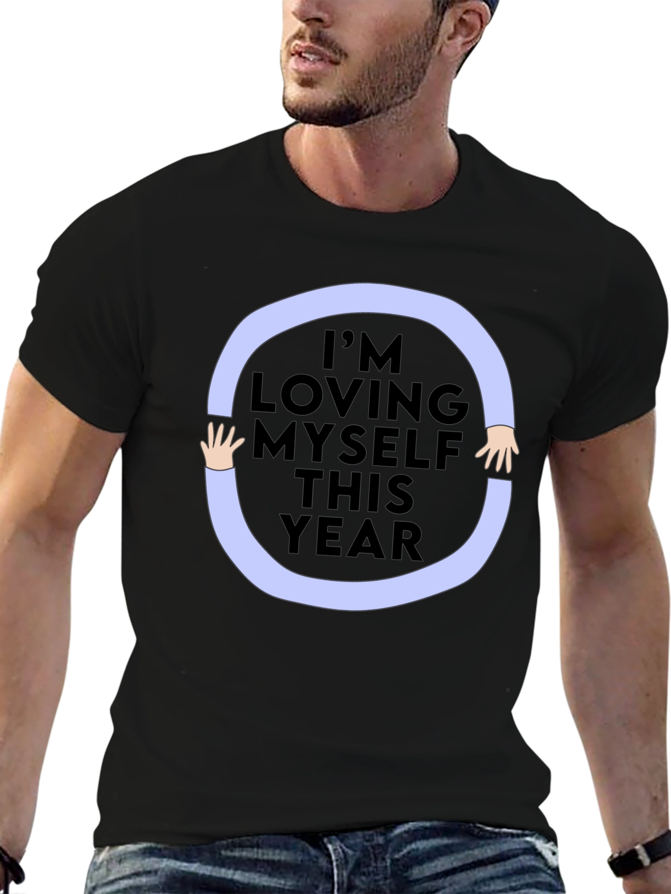 Loving Myself Graphic Tee - Black Unisex Shirt