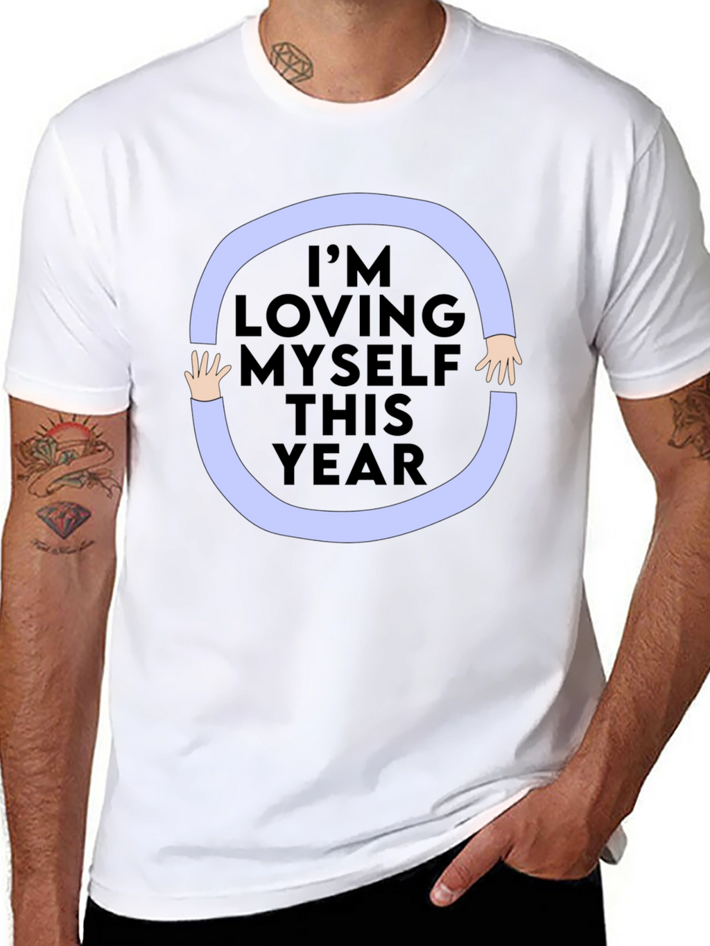 Loving Myself Graphic Tee - Black Unisex Shirt