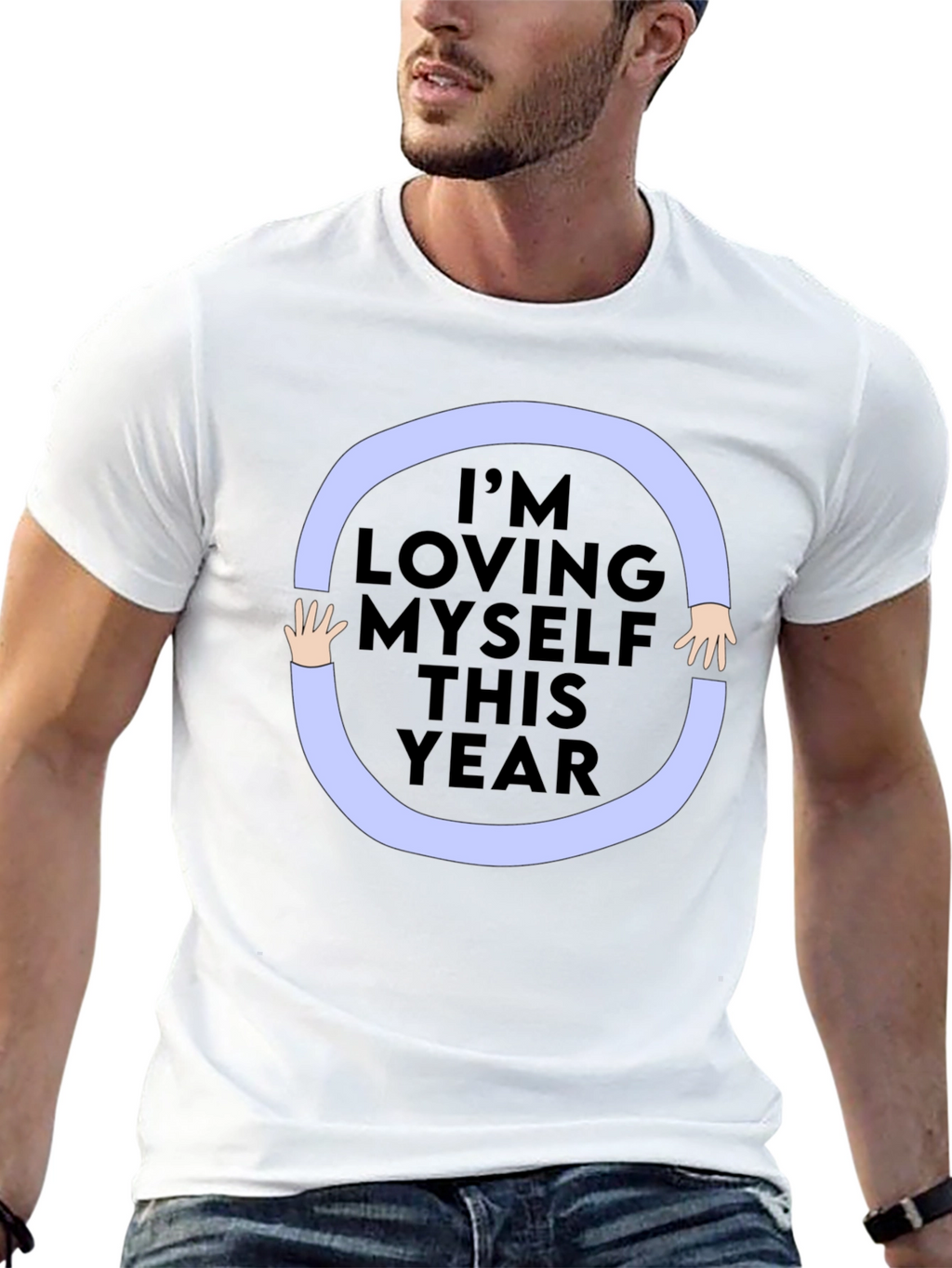 Loving Myself Graphic Tee - Black Unisex Shirt