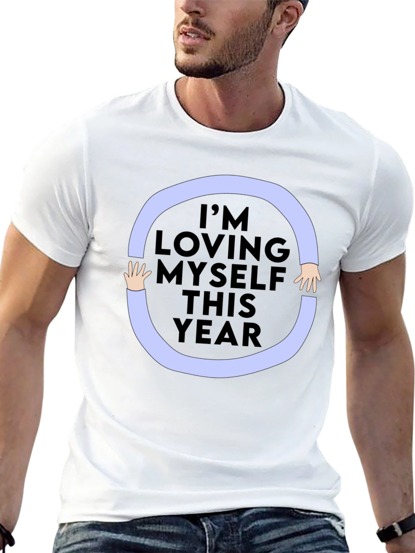 Loving Myself Graphic Tee - Black Unisex Shirt