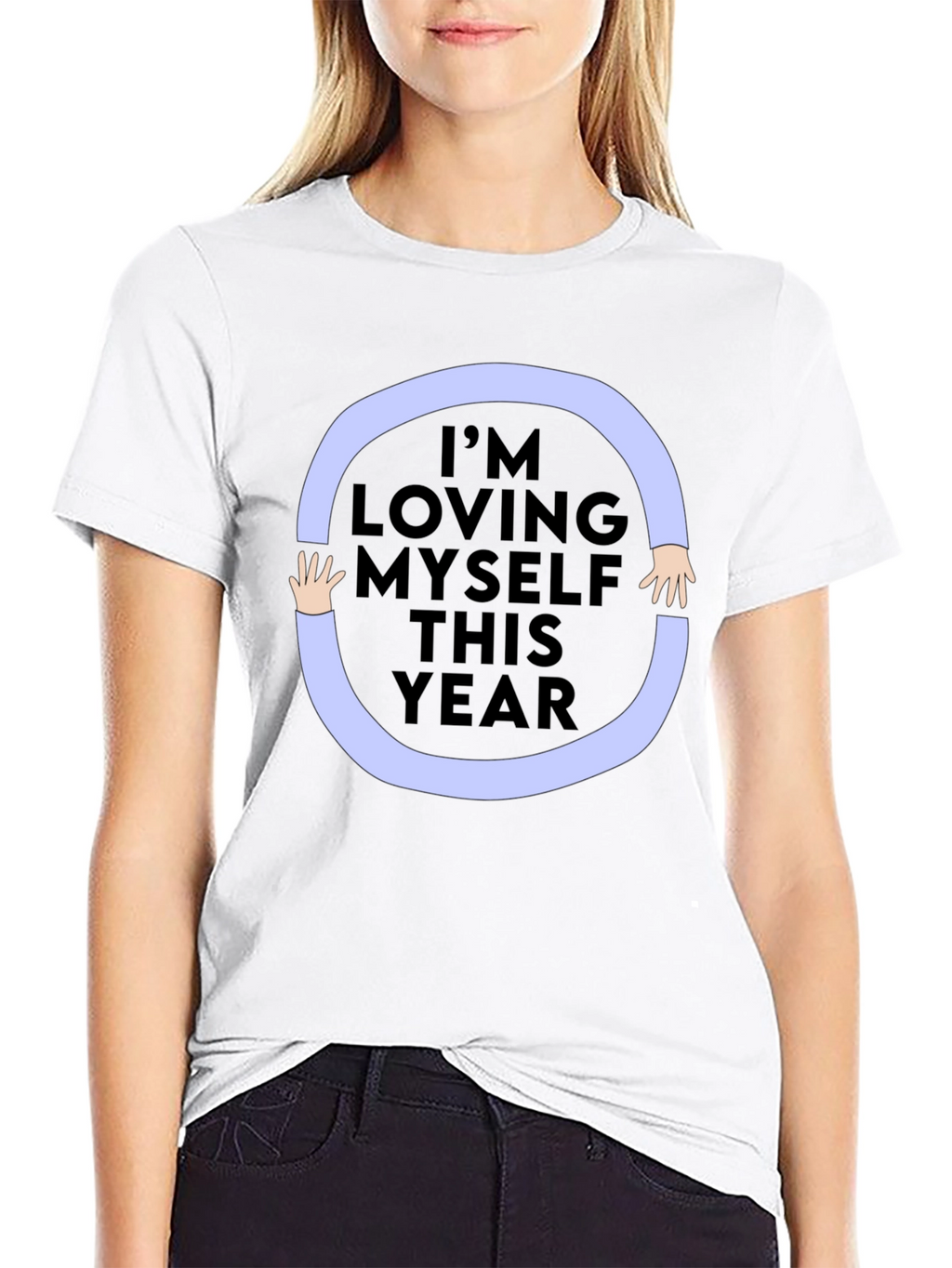 Loving Myself Graphic Tee - Black Unisex Shirt