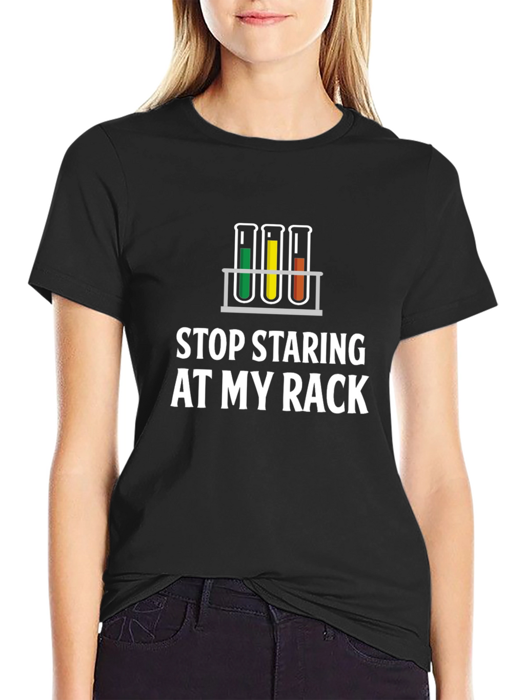 Stop Staring At My Rack Science T-Shirt