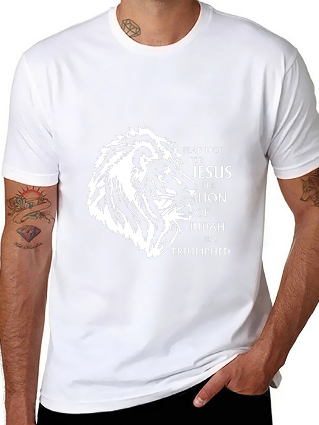 Lion of Judah Jesus T-Shirt - Fear Not