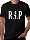R.I.P. Graphic Print T-Shirt - Black