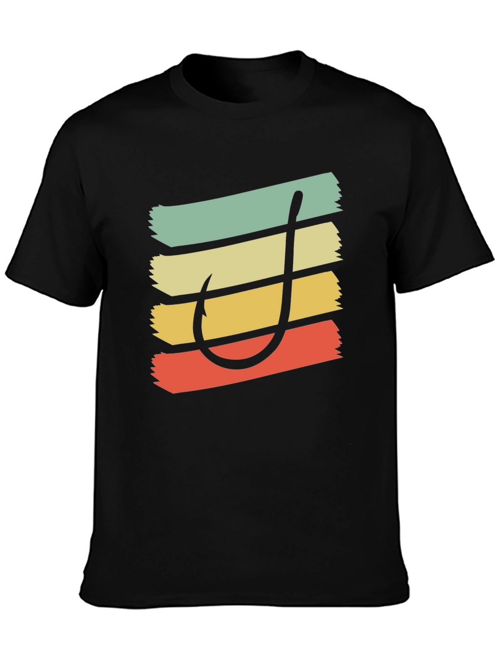 Retro Fishing Hook T-Shirt